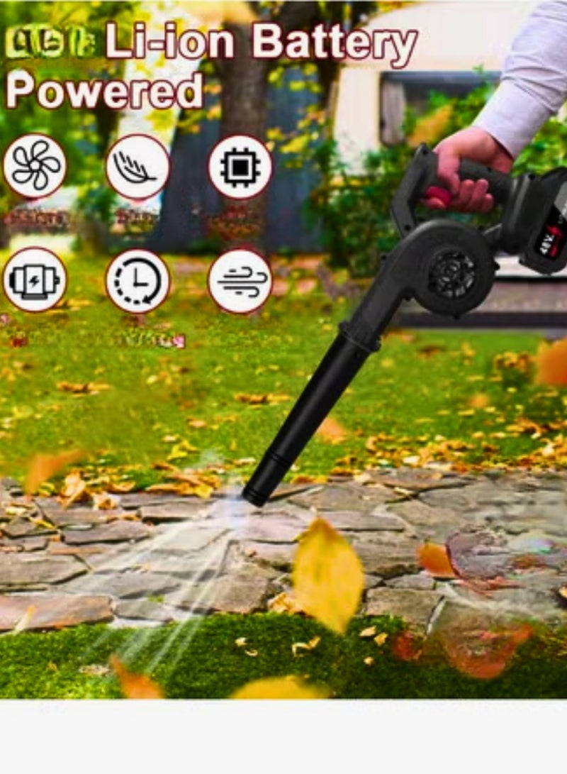 Chase Up Leaf Blower Cordless 17000Rpm Electric Wireless Leaf Blower with Charger Battery Handheld 2-in-1 Leaf Blower & Vacuum Battery Powered Lawn Sweeper Portable Compact Blower for Lawn Yard Car Dust Blow - Image 2